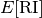 E[\text{RI}]